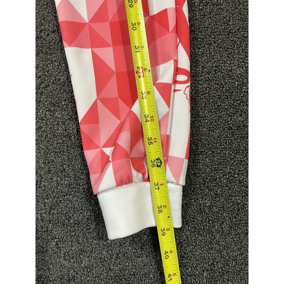 Kansas City Chiefs All Over Print Athletic Jogger Pants White Red Men's Size S - Picture 12 of 16